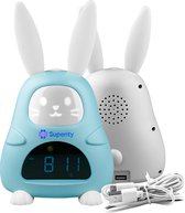 Superity Konijn - Slaaptrainer - Kinderwekker en Nachtlampje voor Kinderen - Kinderwekker Digitaal - Digitale Wekker - Nachtlamp - Slaapwekker