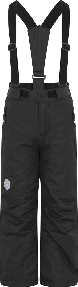 Color Kids - Ski-broek met bretels voor kinderen - Fleece voering - Zwart - maat 98cm