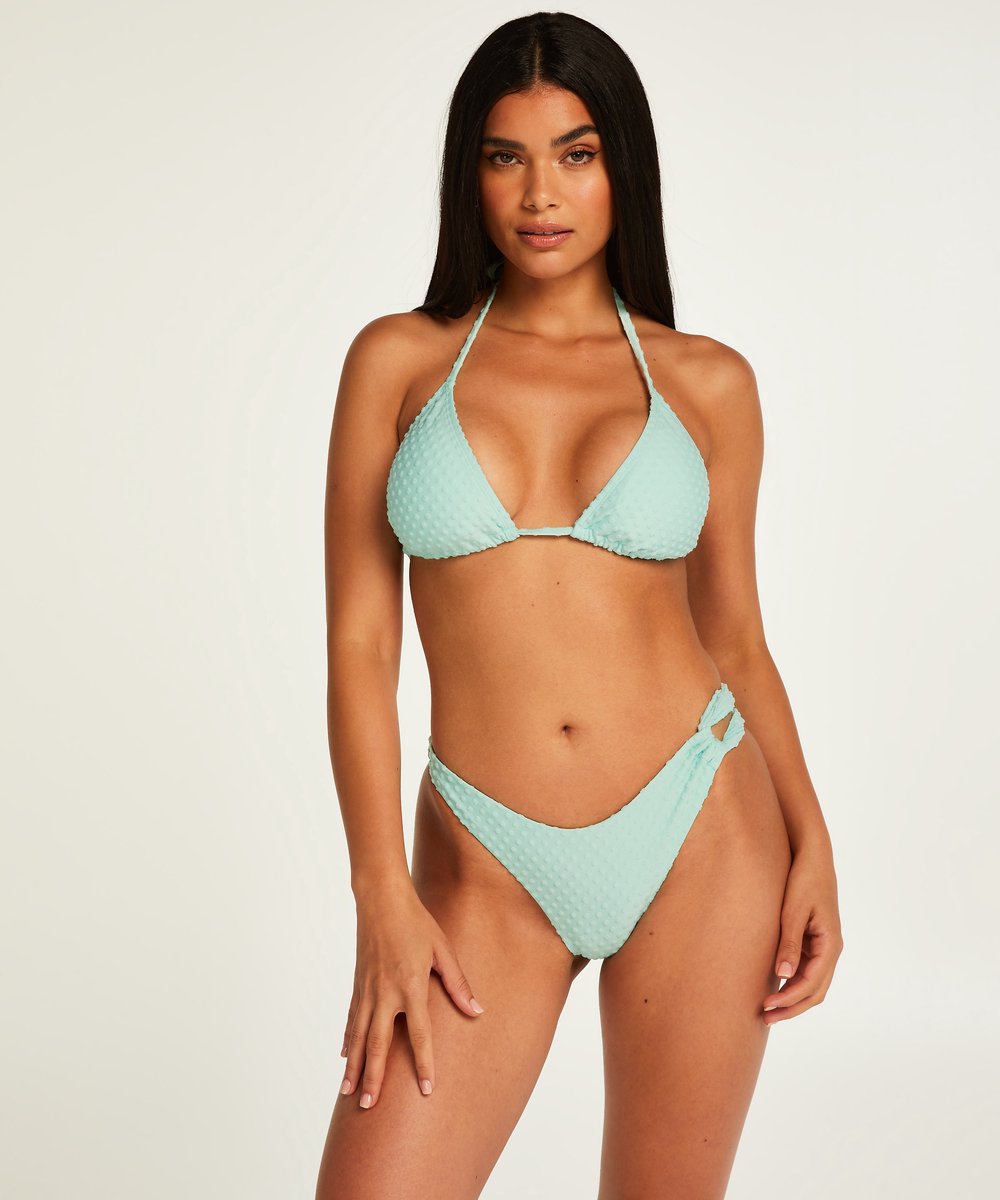Hunkemöller Dames Badmode Hoog-uitgesneden bikinibroekje Maui - Groen