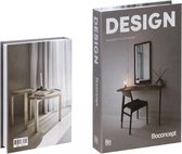 Livre de rangement - Design - Beige - Opbergbox de rangement - Décoration salon - Boeken