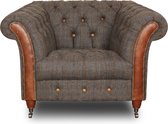 Chesterfield Harris Tweed Candytuft fauteuil/club chair