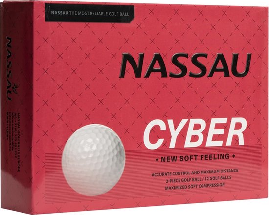 Nassau Cyber - Golfballen - 12 stuks - Wit van Nassau — afbeelding 3