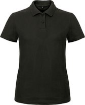 Dames Polo ID.001 Zwart merk B&C maat L