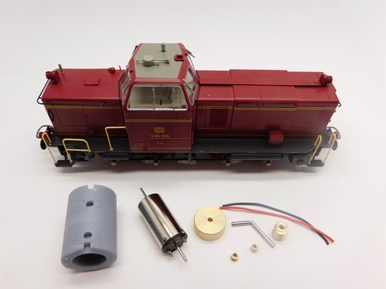 micromotor HR017C motor ombouwset voor: Roco V36, V65, en andere | bol
