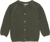 Minymo Jongens Cardigan Knit Deep Lichen Green - 80