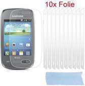 Cadorabo Schermbeschermers compatibel met Samsung Galaxy POCKET NEO - Beschermende folies in HOOG HELDER - 10 stuks zeer transparante beschermfolie tegen stof, vuil en krassen