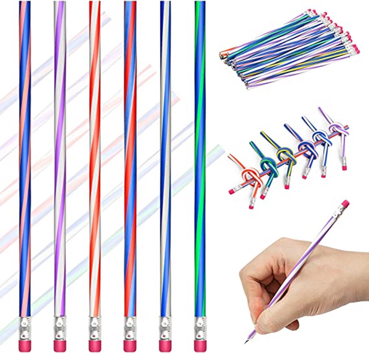 flexibele Bendy potloden, magische Bend potloden voor kinderen, flexible bendy pencils 36