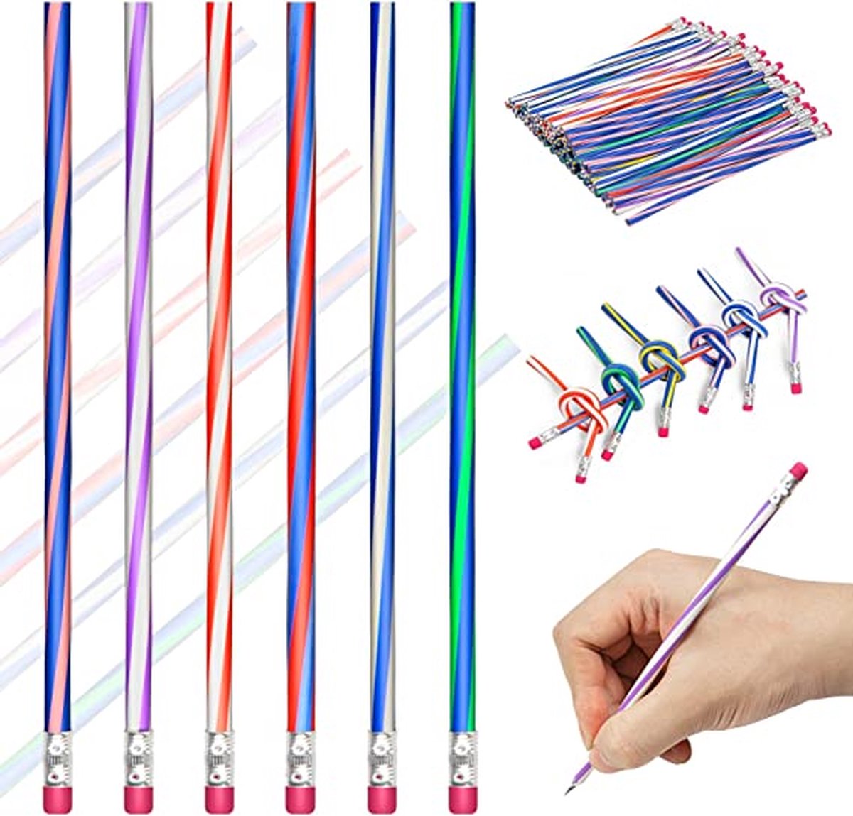 flexibele Bendy potloden, magische Bend potloden voor kinderen, flexible bendy pencils 60