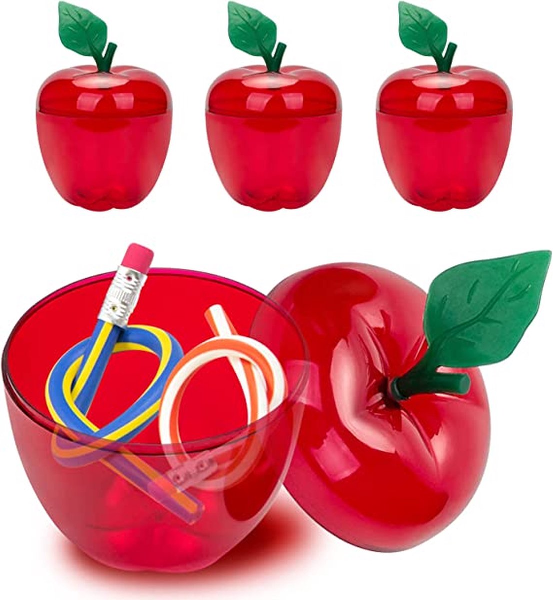 Set 80 Piezas Para Fiestas Infantiles - Lápices Flexibles Y Gomas Emoji, Relleno Para Bolsas De Regalo