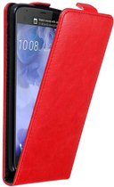 Cadorabo Hoesje voor HTC U ULTRA in APPEL ROOD - Beschermhoes in flip design Case Cover met magnetische sluiting