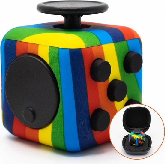 Zelden Religieus Erge, ernstige Fidget Cube "Rainbow" Met Beschermhoes - Fidget Toys - Speelgoed Jongens &  Meisjes -... | bol.com
