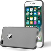 Cadorabo Hoesje geschikt voor Apple iPhone 7 PLUS / 7S PLUS / 8 PLUS in METALLIC GRIJS - Beschermhoes gemaakt van flexibel TPU silicone Case Cover