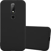 Coque Cadorabo pour Nokia 6.1 PLUS / X6 en CANDY BLACK - Coque de protection en silicone TPU souple