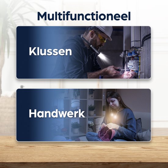 BP® Nekleeslamp - Neklampje voor Haakwerk - Nek Leeslamp - Leeslampje voor Boek - LED Leeslampje - Neklamp voor Boek en Handwerken - USB Oplaadbaar - 9 Standen van BP — afbeelding 4