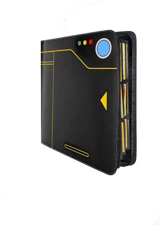 Card Guardian Premium Kaartenmap 12 Vakken - 480 Kaarten Met Ritssluiting, Limoengroen