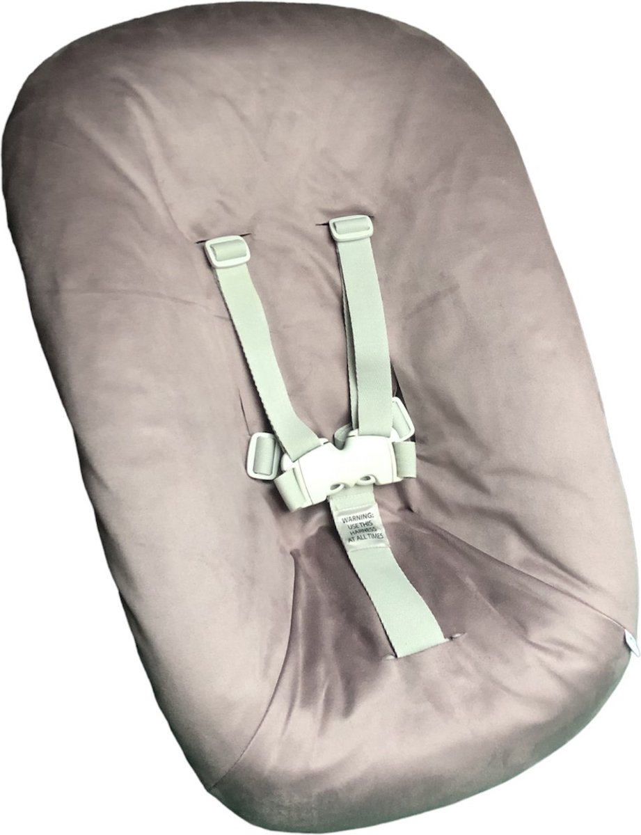 Image of #56 newborn hoes, Oud paars suéde look effen, Stokke Tripp Trapp. Ook geschikt voor Kidsmill Up.