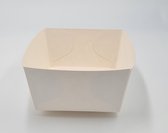 50x frietbakje medium large - Kibbelingbak karton - frietbak karton- 125x85x50 - Groot - disposable - barbecue - feest - groot - milieuvriendelijk - duurzaam - kartonnen bak - duurzaam - takeaway - disposable - wegwerp - feestje
