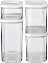 Mepal - bocaux de conservation Modula 1000 ml blancs avec couvercle et ml - bocal de conservation avec couvercle pour aliments secs - bocaux de conservation et bocaux de conservation