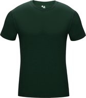 BADGER SPORT - Shirt Met Korte Mouwen - Pro Compression - Diverse Sporten - Volwassenen - Polyester/Elastaan - Heren - Ronde Hals - Ondershirt - Zweet Afvoerend - Donkergroen - Small