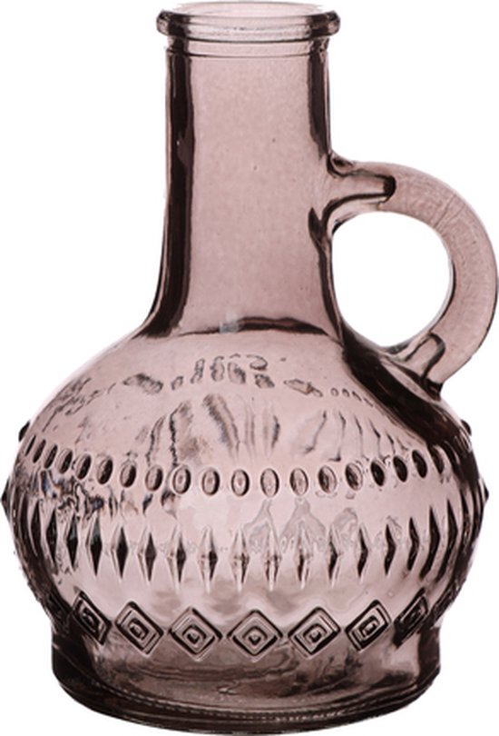 Decoratieve fles van gerecycled glas - 21 x 26 - Groen - GUAN