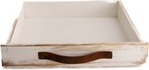 Plateaus - Drawer Wood 28x28x5cm Antique White-wash