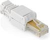Netwerk stekker - Cat 5e/6 - RJ45 - Flexibele en vaste kern - Gereedschapsloos - Ronde kabel - Wit - Allteq