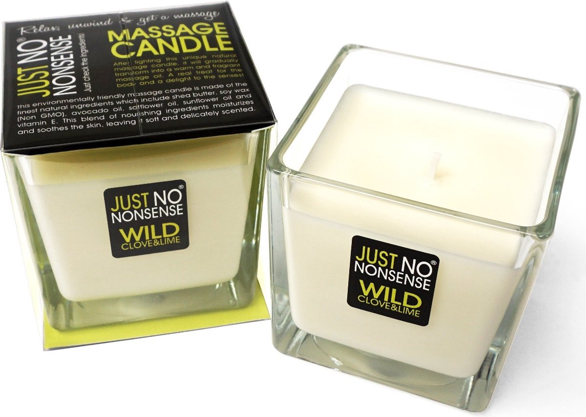Goedkoopste Just No Nonsense - Massagekaars - Wild Clove & Lime - 200 gram