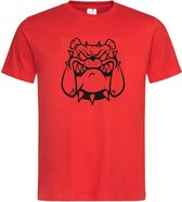 Grappig T-shirt - bulldog - gevaarlijk uitziende hond - maat 3XL