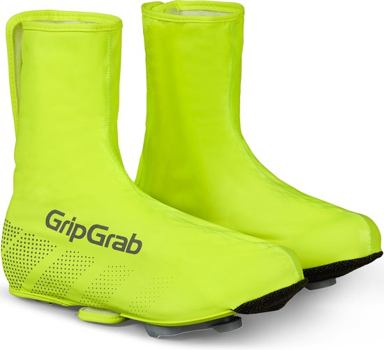 GripGrab - Ride Waterdichte Race Fiets Overschoenen Wielren Regen Fietsoverschoenen - Geel Hi-Vis - Unisex - Maat XS (36/37)