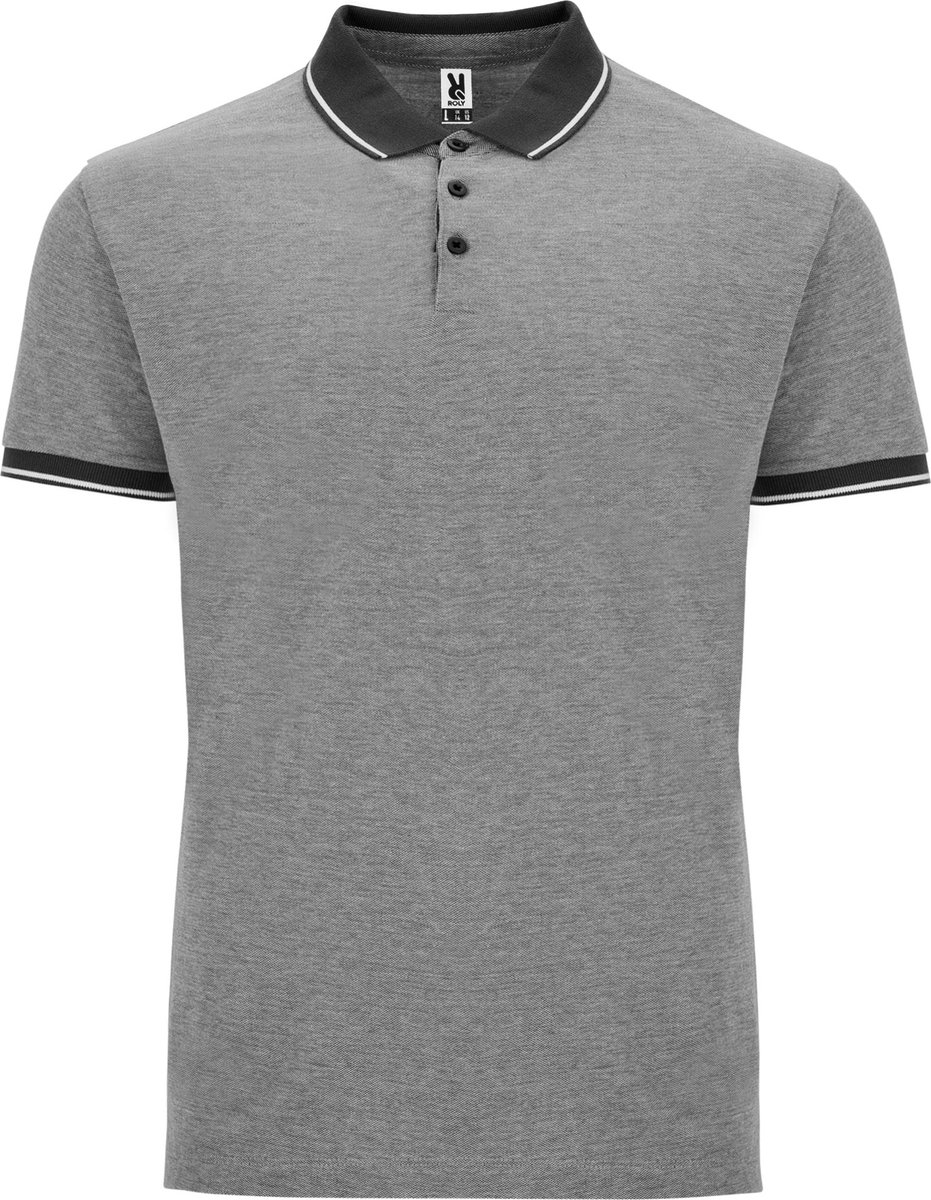 Roly - Bowie Polo - Black Melange 243 maat XXL