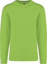 Sweater 'Crew Neck Sweatshirt' Kariban Collectie Basic+ maat XL Limoengroen