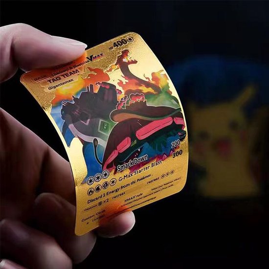 Thumbnail van een extra afbeelding van het spel Speelkaarten - Premium - Cadeau - 55 stuks - Uniek - Kaarten - Goud - Pokemon Kaarten - Verjaardag - Jongen - Meisje - Battle - Verzamel
