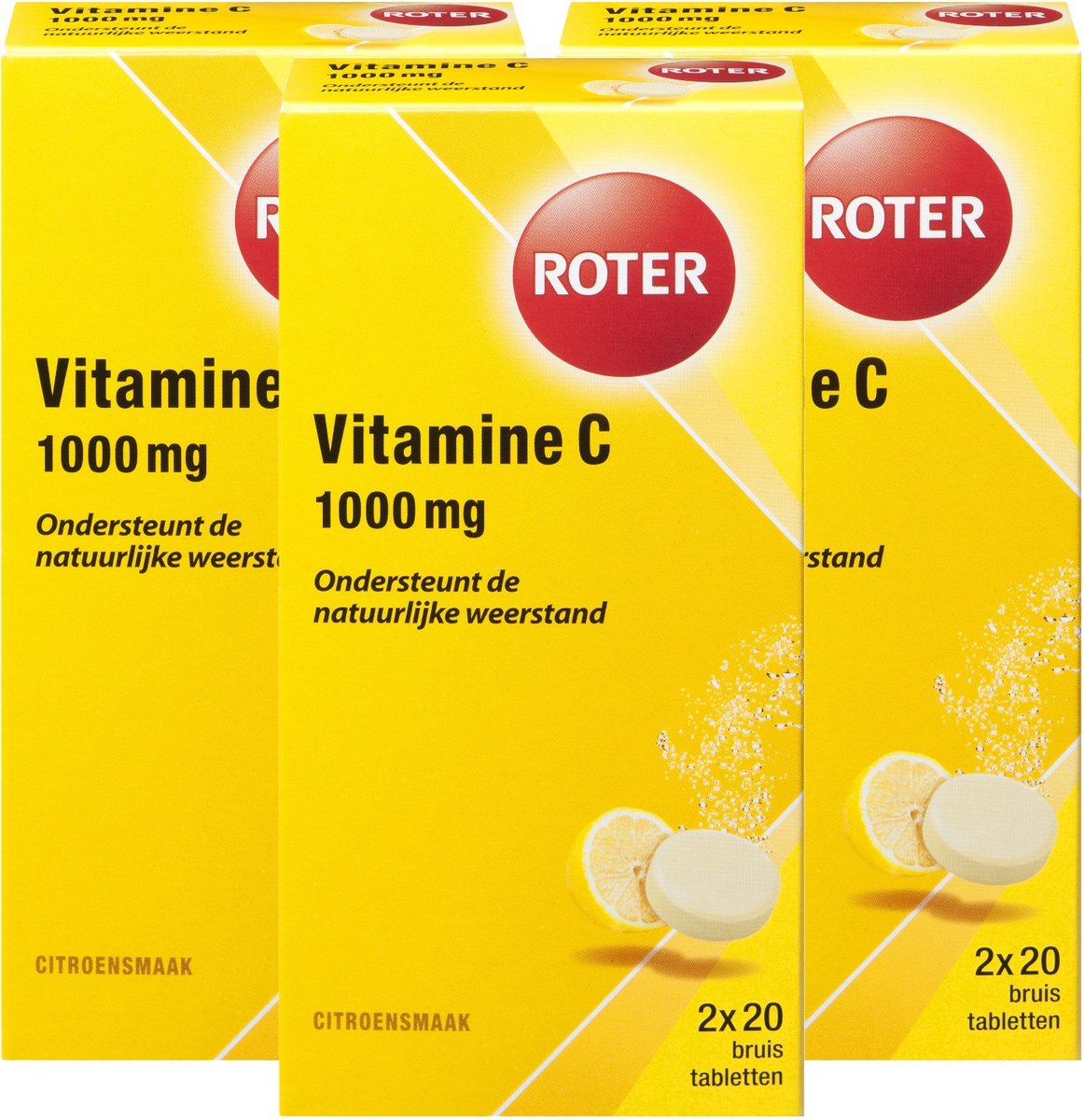Roter Vitamine C 1000 mg - Vitaminen - Citroen - 120 bruistabletten Voordeelverpakking
