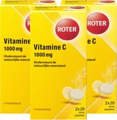 Roter Vitamine C 1000 mg - Vitaminen - Citroen - 2x 20 bruistabletten 3 pack