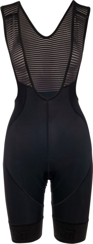 BIORACER Fietsbroek Dames Met Zeem - Fietskleding Dames- Model 'Icon' - Zwart - L - Wielrenbroek voor Dames