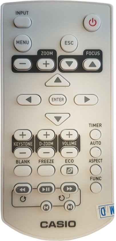 Télécommande compatible avec le projecteur CASIO XJ-M251, remplace la YT-130