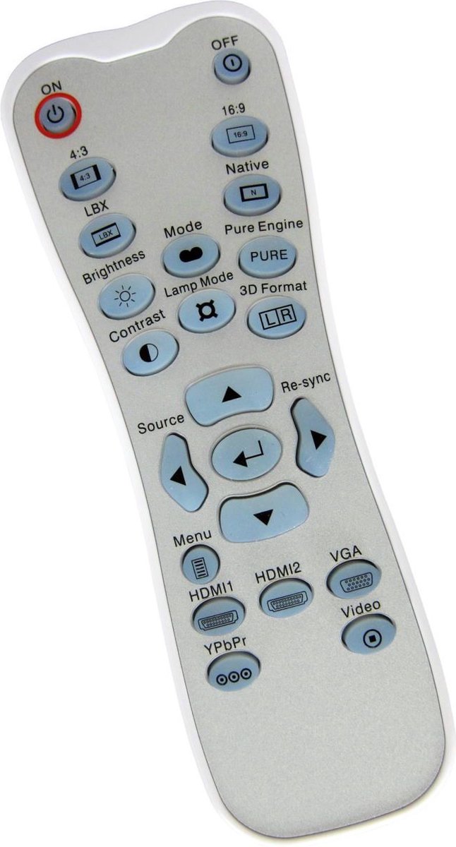 Afstandsbediening geschikt voor de OPTOMA HD30B beamer, vervangt BR-3069B