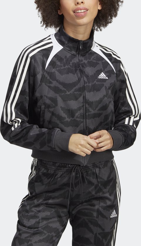 adidas Sportswear Tiro Suit Up Lifestyle Sportjack - Dames - Grijs- XL