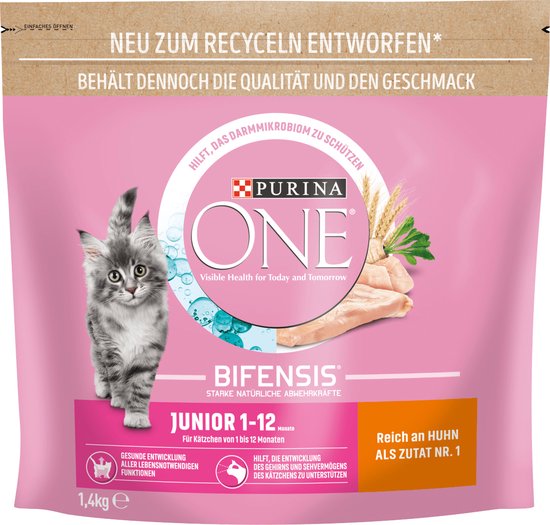 Bulk marked grænse PURINA ONE Katten droogvoer Kitten met kip, Junior, 1.4 kg | bol.com