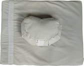 Set de méditation avec kussen demi-lune (Château gris) |tapis de méditation Zabuton et coussin de méditation|produit de manière éthique à partir de coton 100% biologique (certifié GOTS) | A 2 couches |