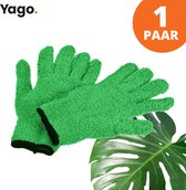Yago Microvezel Handschoenen om Stof te verwijderen - Groen | Extra absorberend | Stofvrij | Planten | Auto | Eenvoudig schoonmaken | Lampen | Stofmagneet | One size fits all | Duurzaam | Geen krassen