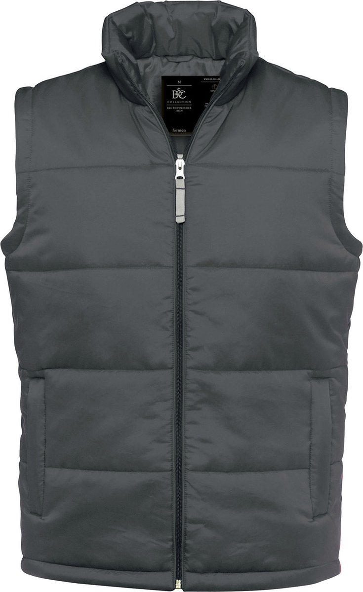 Bodywarmer ‘Taffeta® Nylon/Men’ merk B&C Donkergrijs