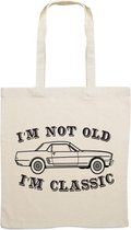 I am not old i am Classic | Opa | Oma | Jarig | Verjaardag | canvas | canvastas | Tas | Bedrukt