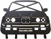 Sleutelrek BMW - E30 - Sleutelhouder - sleutelhanger - sleutelkluis - decoratie - div. modellen - wandkapstok - M - drift - race - hoge kwaliteit - REYHS - design - handig - stoer - kado