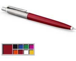 Parker Originele Jotter-balpen - medium punt - blauwe inkt - klassieke rode afwerking - 1 stuk