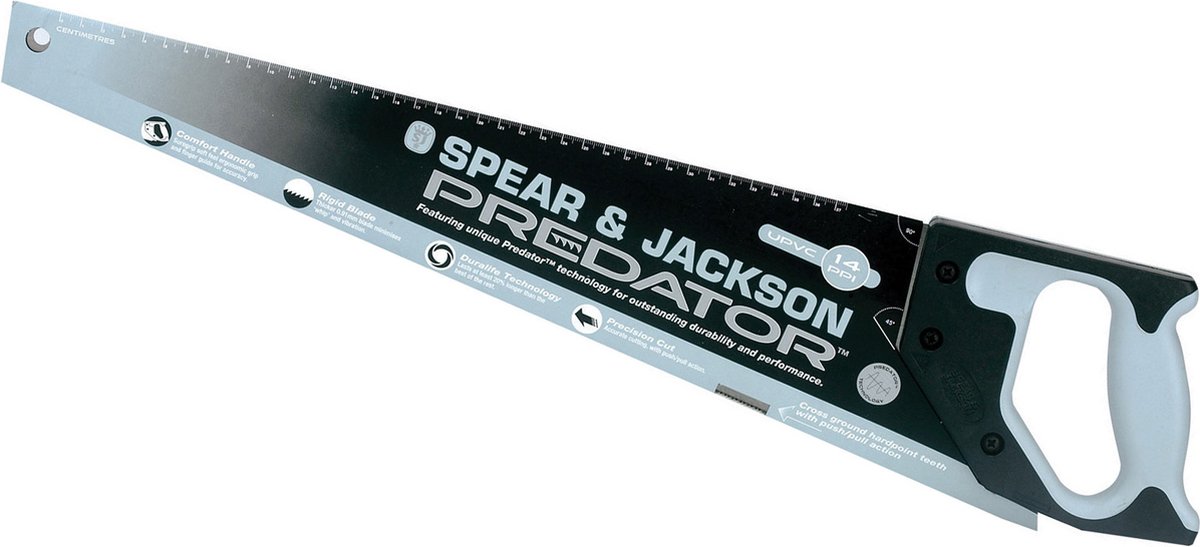 Handzaag SPEAR & JACKSON Predator 500 mm HP met Softgreep (pvc/hard plastic) 14PPI