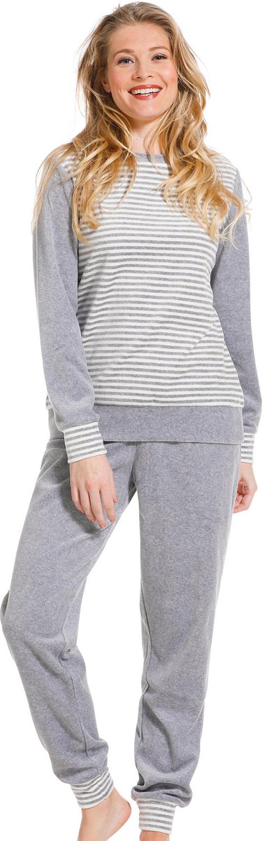 Pastunette Grey Stripes - Pyjamaset - Grijs
