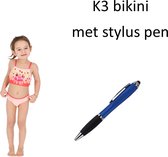 K3 Bikini - Lemons girls. Maat 122/128 cm - 7/8 jaar met Stylus Pen.