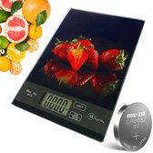 Vog&Arths - Digitale Precisie Keukenweegschaal – Weegschaal Keuken - 1gr -5kg -Tarra Functie - Zwart