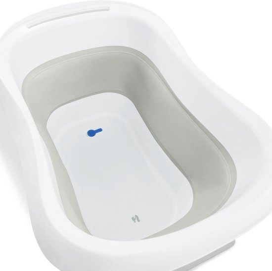 Hauck Wash n Fold L - babybadje - inklapbaar -White - Sage van Hauck — afbeelding 4